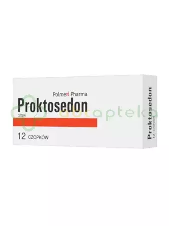 Proktosedon, 12 czopków                   