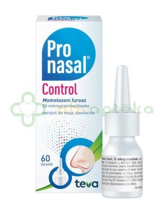 Pronasal Control 50 mcg/dawkę, aerozol do nosa, 60 dawek