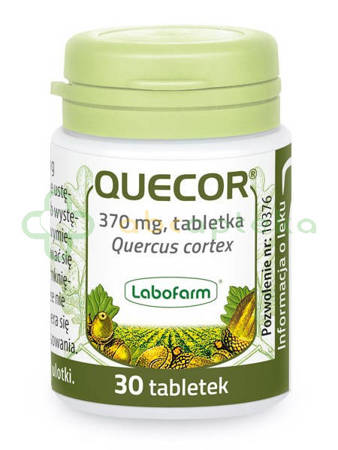 Quecor, 370 mg, 30 tabletek