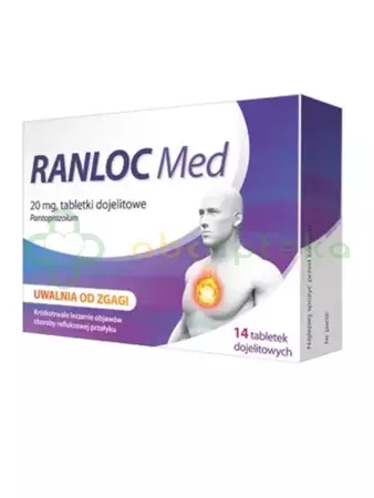 Ranloc Med 20 mg 14 tabletek dojelitowych