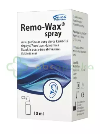 Remo-Wax, spray do usuwania woskowiny usznej, 10 ml