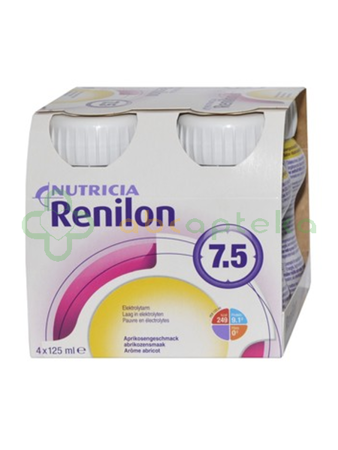 Renilon 7.5 o smaku morelowym, 4 x 125 ml