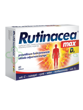 Rutinacea max D3, 60 tabletek | DATA WAŻNOŚCI 30.09.2024