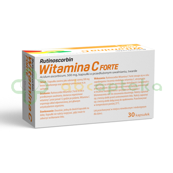 Rutinoscorbin Witamina C Forte, 30 kapsułek