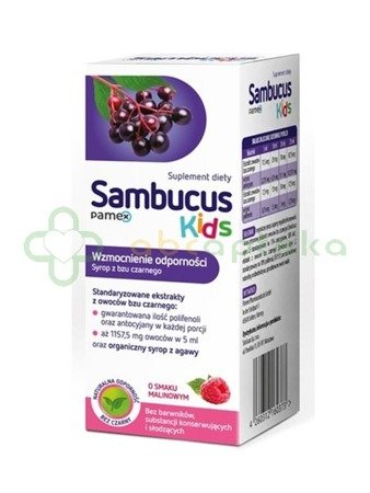 Sambucus Kids syrop 120 ml     |DATA WAŻNOŚCI 31.07.2024r.