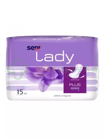Seni Lady Plus, wkładki urologiczne dla kobiet, 15 sztuk