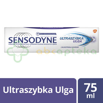 Sensodyne Ultraszybka Ulga pasta do zębów 75 ml, DATA WAŻNOŚCI 30.04.2024