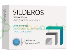 Silderos 25 mg, 8 tabletek powlekanych