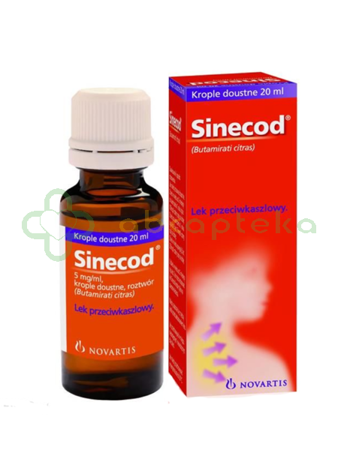 Sinecod, 5 mg/ml, krople, 20 ml