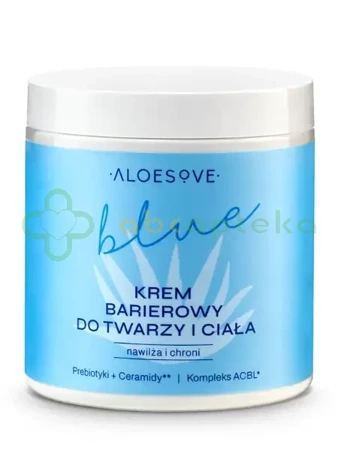 Sylveco Aloesove, Blue, Krem barierowy do twarzy i ciała, 250 ml