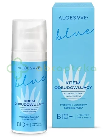 Sylveco Aloesove, Blue, Krem odbudowujący do twarzy, 50 ml