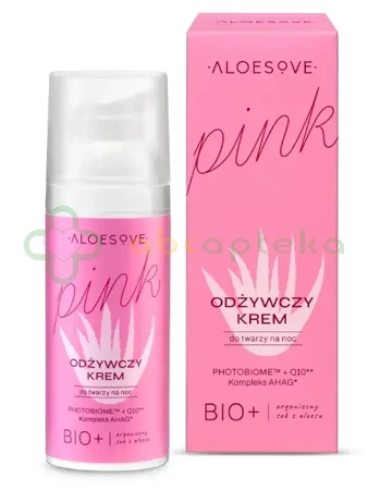 Sylveco, Aloesove Pink, Krem odżywczy do twarzy na noc, 50 ml