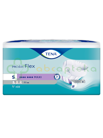 TENA Flex ProSkin Maxi, Pieluchomajtki z pasem, rozmiar S, 22 sztuk