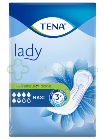 TENA Lady Maxi, Wkłady anatomiczne dla kobiet, 12 sztuk