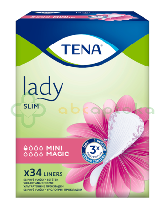 TENA Lady Slim Mini Magic, Wkłady anatomiczne dla kobiet, 34 sztuk