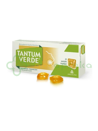 Tantum Verde, smak miodowo-pomarańczowy, 20 pastylek