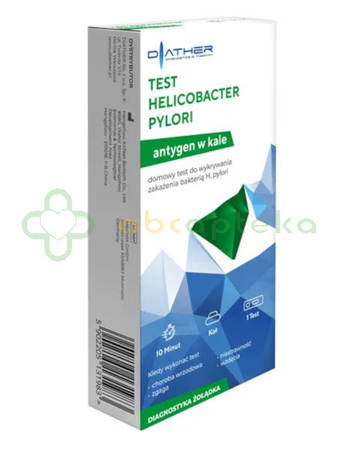 Test Helicobacter Pylori, kasetkowy, 1 sztuka