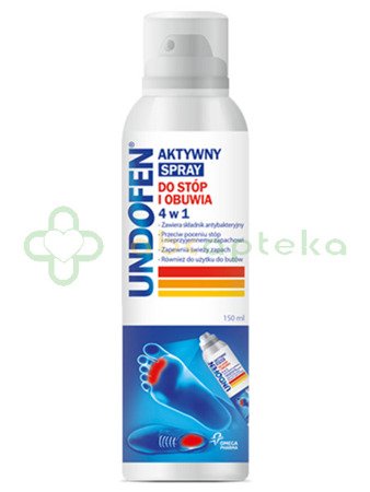 Undofen Aktywny Spray do stóp i obuwia 4w1 150 ml