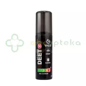 Vaco Strong, spray na komary, kleszcze i meszki, DEET 30%, 80 ml