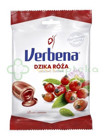 Verbena, cukierki ziołowe z dziką różą i witaminą C, 60 g