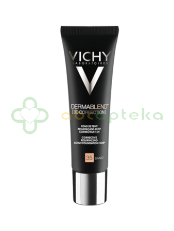 Vichy Dermablend 3D, podkład wyrównujący powierzchnię skóry, 35 Sand 30 ml