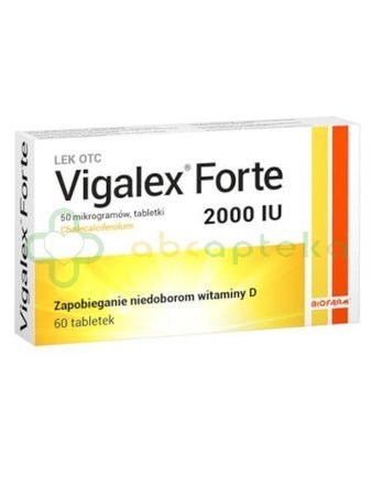 Vigalex Forte 2 000 I.U., 60 tabletek