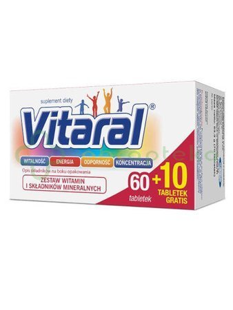 Vitaral 60 tabletek + 10 tabletek GRATIS!