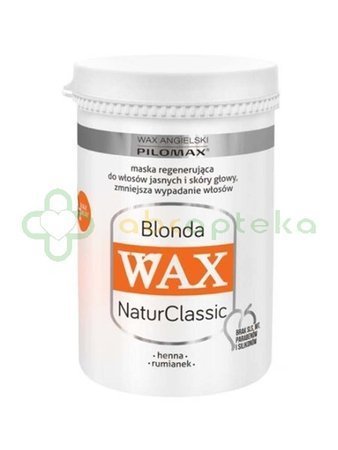 WAX Pilomax NaturClassic Blonda, maska regenerująca do włosów jasnych, 480 ml