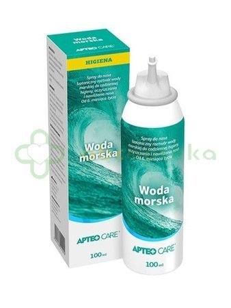 Woda morska spray do nosa  APTEO,100 ml