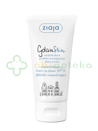 Ziaja GdanSkin, rozświetlający krem na dzień SPF 15, 50 ml