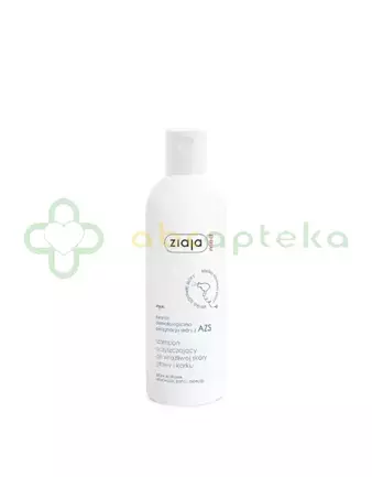Ziaja Med Kuracja Dermatologiczna Pielęgnacja skóry z AZS, szampon oczyszczający do wrażliwej skóry głowy i karku, 300 ml