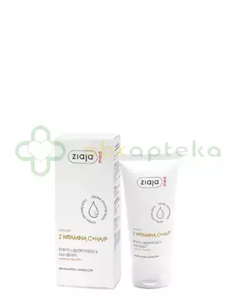 Ziaja Med, kuracja dermatologiczna, krem głęboko regenerujący na noc z witaminą C + HA/P, 50 ml