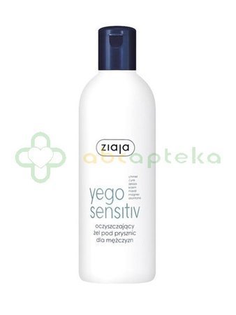 Ziaja Yego Sensitiv, oczyszczający żel pod prysznic dla mężczyzn, 300 ml