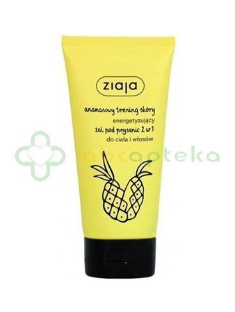 Ziaja, ananasowy żel energetyzujący do ciała i włosów, 160 ml