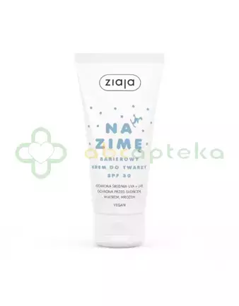 Ziaja, barierowy krem do twarzy na zimę SPF 30, 50 ml