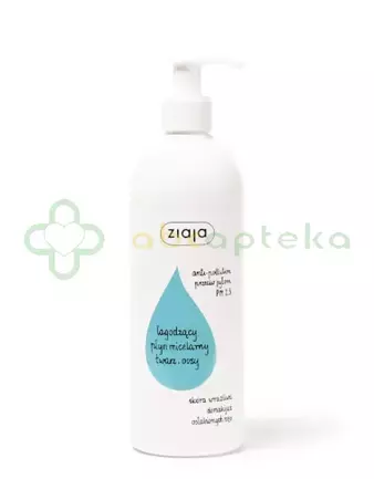 Ziaja, łagodzący płyn micelarny, 390 ml 